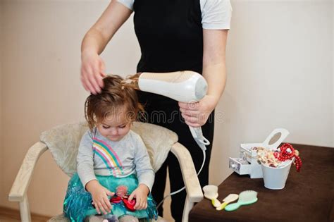 Mom With Baby Dauhter Making Everyday Routine Together Mother Is