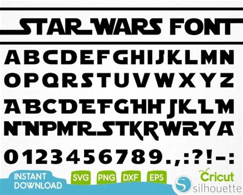 Star Wars Font Svg Star Wars Alphabet Ttf Includestar Wars