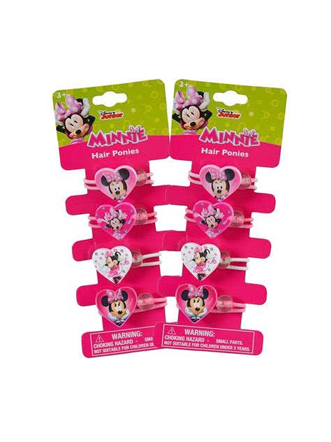 Minnie Mouse Girls Hearts Elastic Hair Ties Ponies 8 Ct Walmart Canada