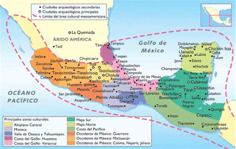 Las 7 Culturas De MesoamÉrica Más Importantes Con Mapa