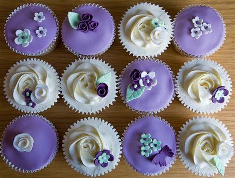 Purple Wedding Cupcakes Wedding Designs In Purple And Crea Flickr
