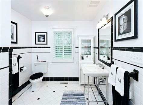 Badezimmer Ideen in Schwarz-Weiß - 45 inspirierende Beispiele | Black