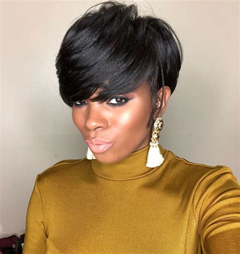 11 Outrageous Short Hairstyles For Black Hair With Bangs