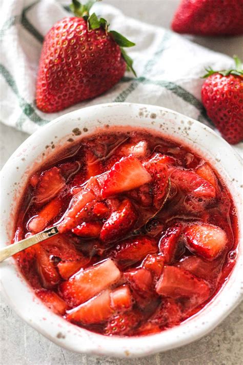 Easy Homemade Strawberry Sauce Berryandmaple