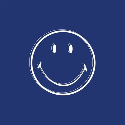Time for some blues. #Smiley | Blue wall print, Face aesthetic, Poster