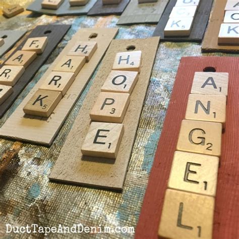 How To Make Scrabble Christmas Ornaments