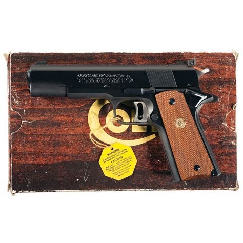 Colt Mk Iv Series 70 Gold Cup National Match Semi Automatic Pistol With Box