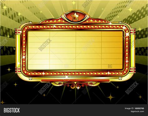 Marquee Blank Sign Vector And Photo Bigstock