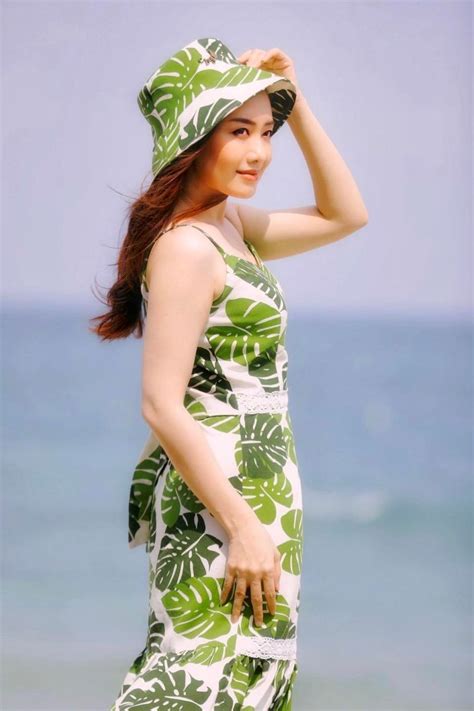 Myanmar Actress And Model Yu Thandar Tin Beach Photos