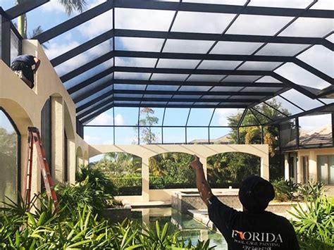 Call today for a free estimate. Florida Pool Cage Painting