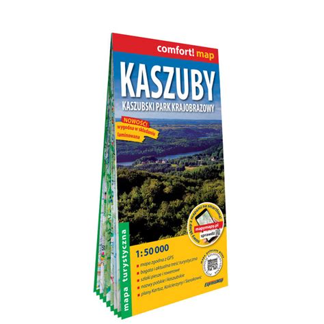 Kaszuby Kaszubski Park Krajobrazowy Mapa Turystyczna 1 50 000