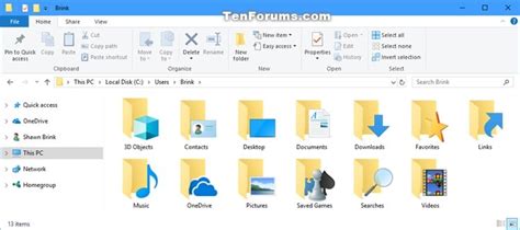Restore Default Location Of Personal Folders In Windows 10 Tutorials Hot Sex Picture