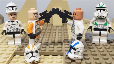 The Many Faces Of Clones Lego Star Wars Stop Motion Youtube