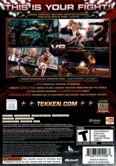 Tekken 6 For Xbox 360 Sales Wiki Release Dates Review Cheats