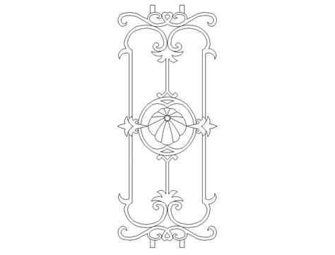 Maybe you would like to learn more about one of these? Leaf and floral pattern railing block cad drawing details ...