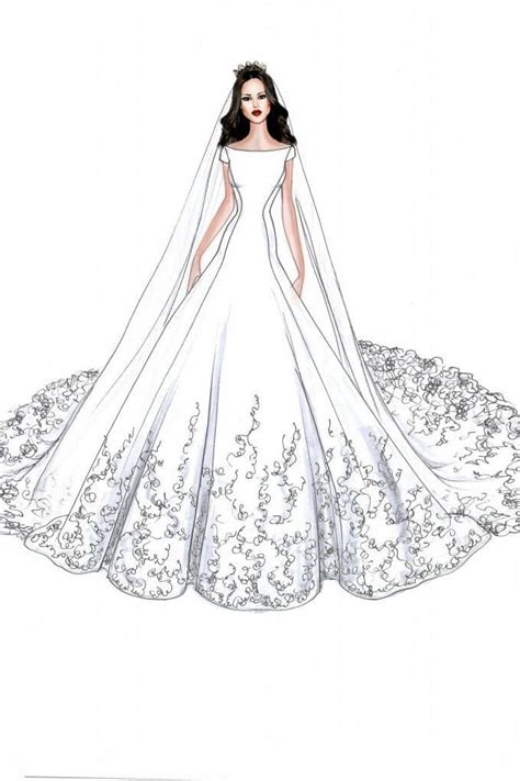 Oder du bist auf eine hochzeit eingeladen. Royal Wedding Tips | Kleid zeichnung, Modezeichnungen und ...