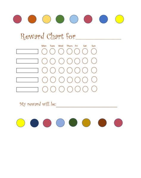 Printable Reward Chart Sticker Chart Instant Download Autism Etsy Ireland