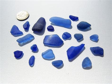 Deep Blue Sea Glass Deep Blue Sea Sea Glass Rare Handmade Etsy