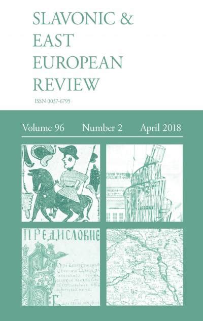 Slavonic And East European Review April 2018 Ucl School Of Slavonic