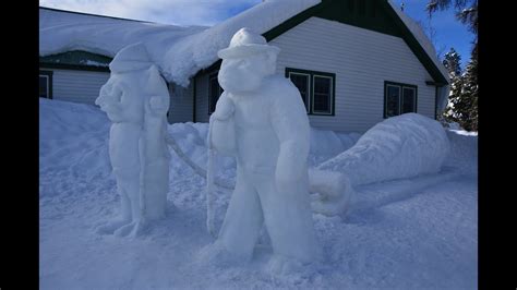 Payette National Forest Ice Sculptures For Winter Carnival