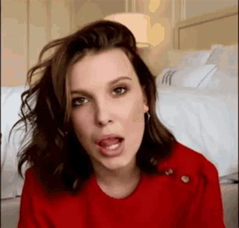 Millie Bobby Brown Lick  Milliebobbybrown Lick Tongue Discover