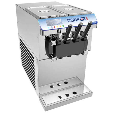Donper D200 Countertop Soft Serve Machine Two Flavors With Twist Up