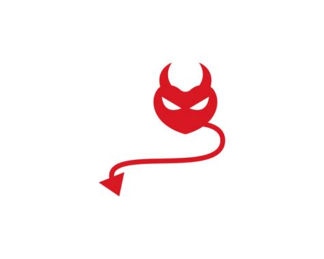 Devil Logo Red Vector Icon Template 619888 Vector Art At Vecteezy