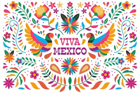 Colorido Fondo De Pantalla Mexicano Vector Gratis