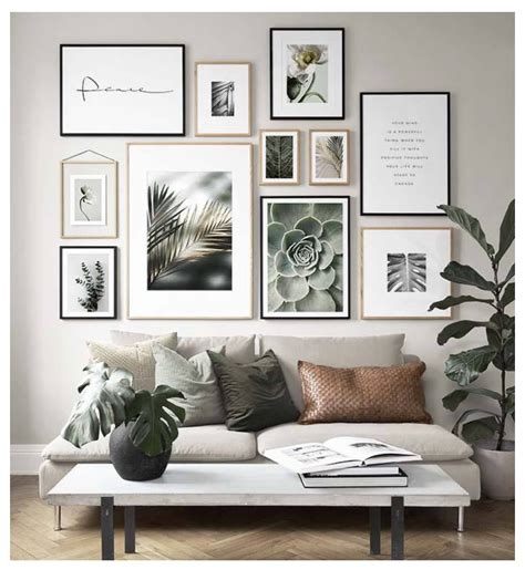 How To Hang A Gallery Wall In A Couple Simple Steps Schöne Wohnzimmer