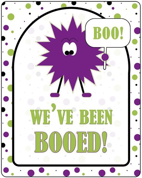 Printable Youve Been Booed Whipperberry