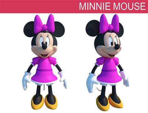 Minnie Mouse 3d Model Cgtrader
