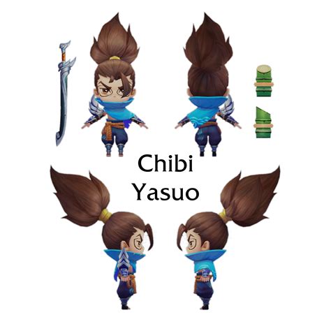 Free Stl File Chibi Yasuo Little Legend League Of Legends Tft 6