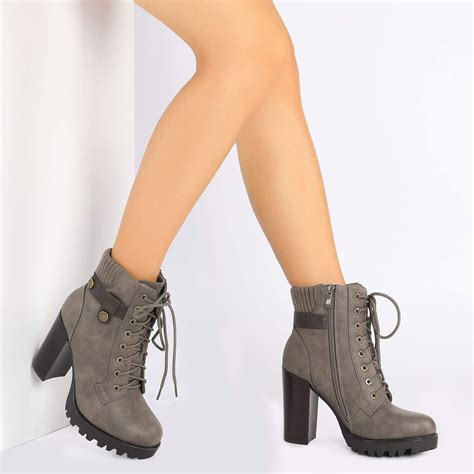 dream pairs women s fashion ankle boots chunky high heel booties ebay