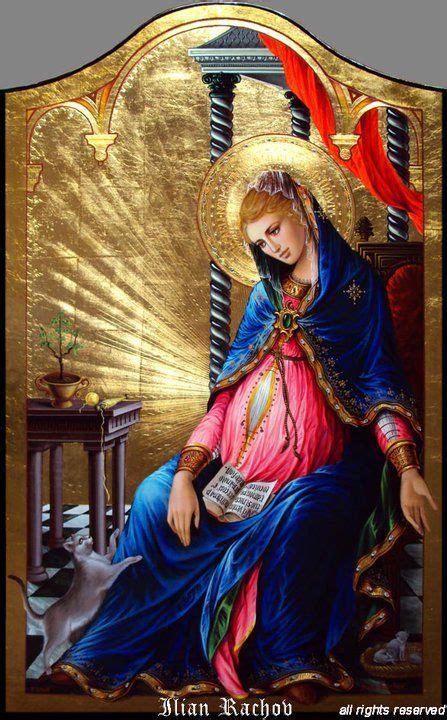 Pregnant Mother Mary By Ilian Rachov Blessed Mother Mary Blessed Virgin Mary Religious Icons