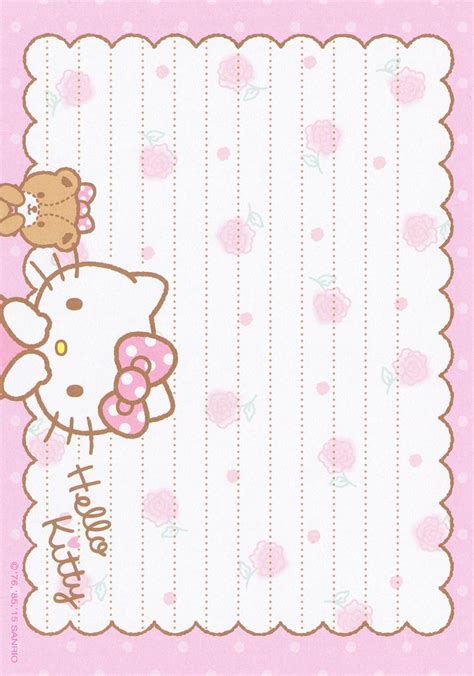 Sanrio Hello Kitty Memo 2015 Hello Kitty Printables Hello Kitty
