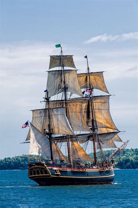 Tall Ship Bounty Leaving Halifax Harbour During The Parade