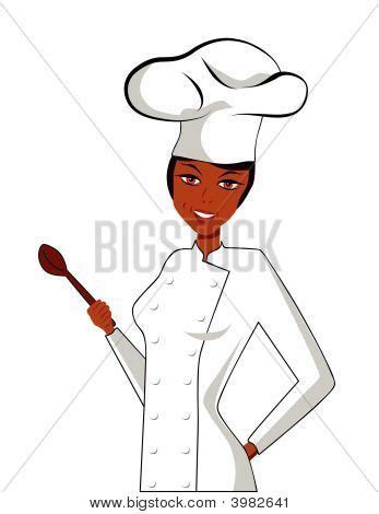 Black Women Chefs Black Female Chef Stock Vector Stock Photos