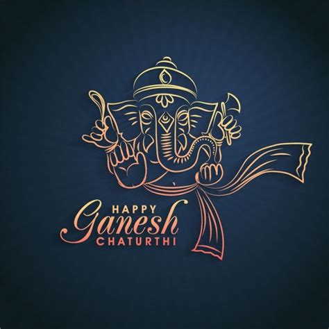 Premium Vector Happy Ganesh Chaturthi Background Happy Ganesh