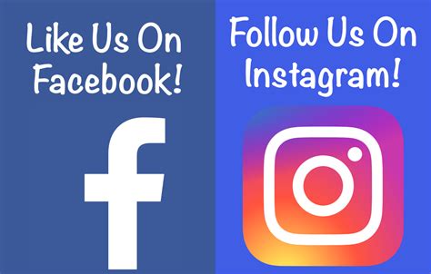 Follow Us On Facebook And Instagram Facebook And Instagram To Test