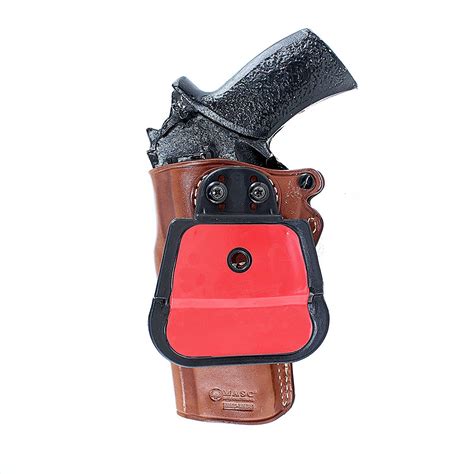 Leather Paddle Holster Owb For Revolver Chiappa Rhino