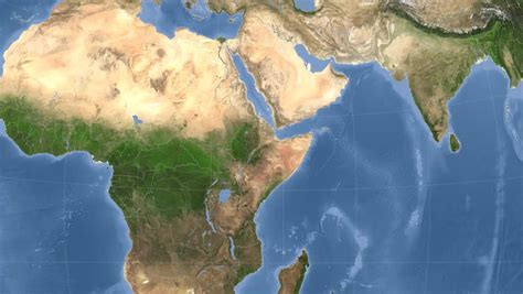 Ethiopia On The Satellite Map Stock Footage Video 100 Royalty Free