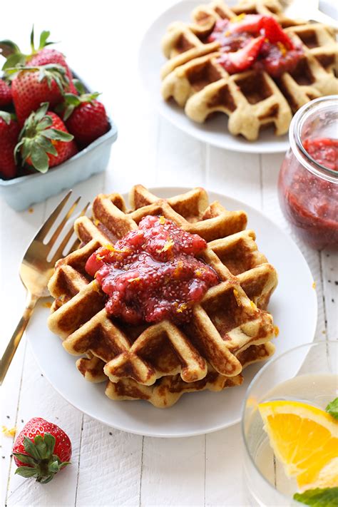 These blonde brownies are chewy, gooey, and filled with delicious morsels of. Almond Flour Waffles with Strawberry Chia Compote + 5 ...