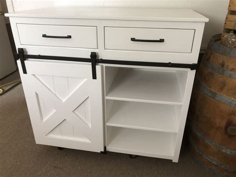 Sliding Barn Door Cabinet By Thh Creations Bathroom Standing Cabinet