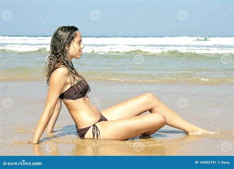Young Attractive Woman Relaxing Stock Image Image Of Pleasure Blissful 16092791