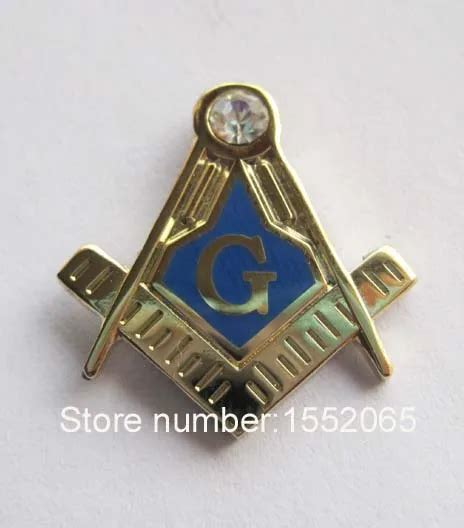 Wholesale Custom Pins Masonic Freemason 19mm Lapel Pin Blue Lodge T