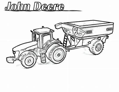 Tractor Coloring Pages Printable Deere John