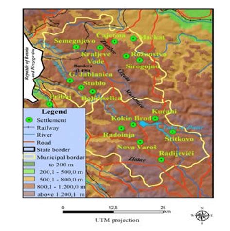 Map Of Zlatibor And Zlatar Download Scientific Diagram