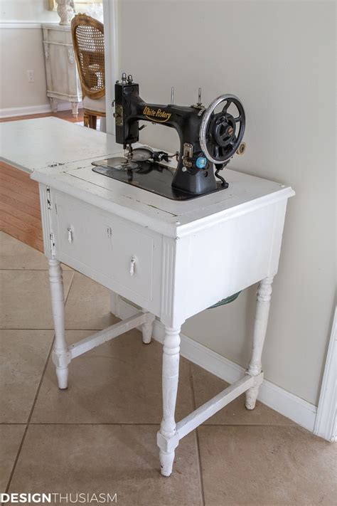 Sewing Machine Table Diy Transforming A Vintage Sewing Cabinet
