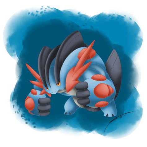 Mega Swampert By Darkrailady On Deviantart Pokemon Art Pokemon