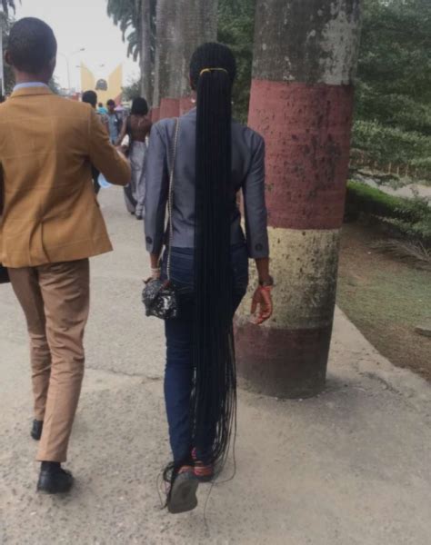 Could This Be The Longest Braids Ever Unilag Student Spotted With